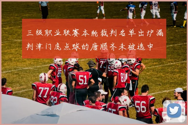 三级职业联赛本轮裁判名单出炉漏判津门虎点球的唐顺齐未被选中